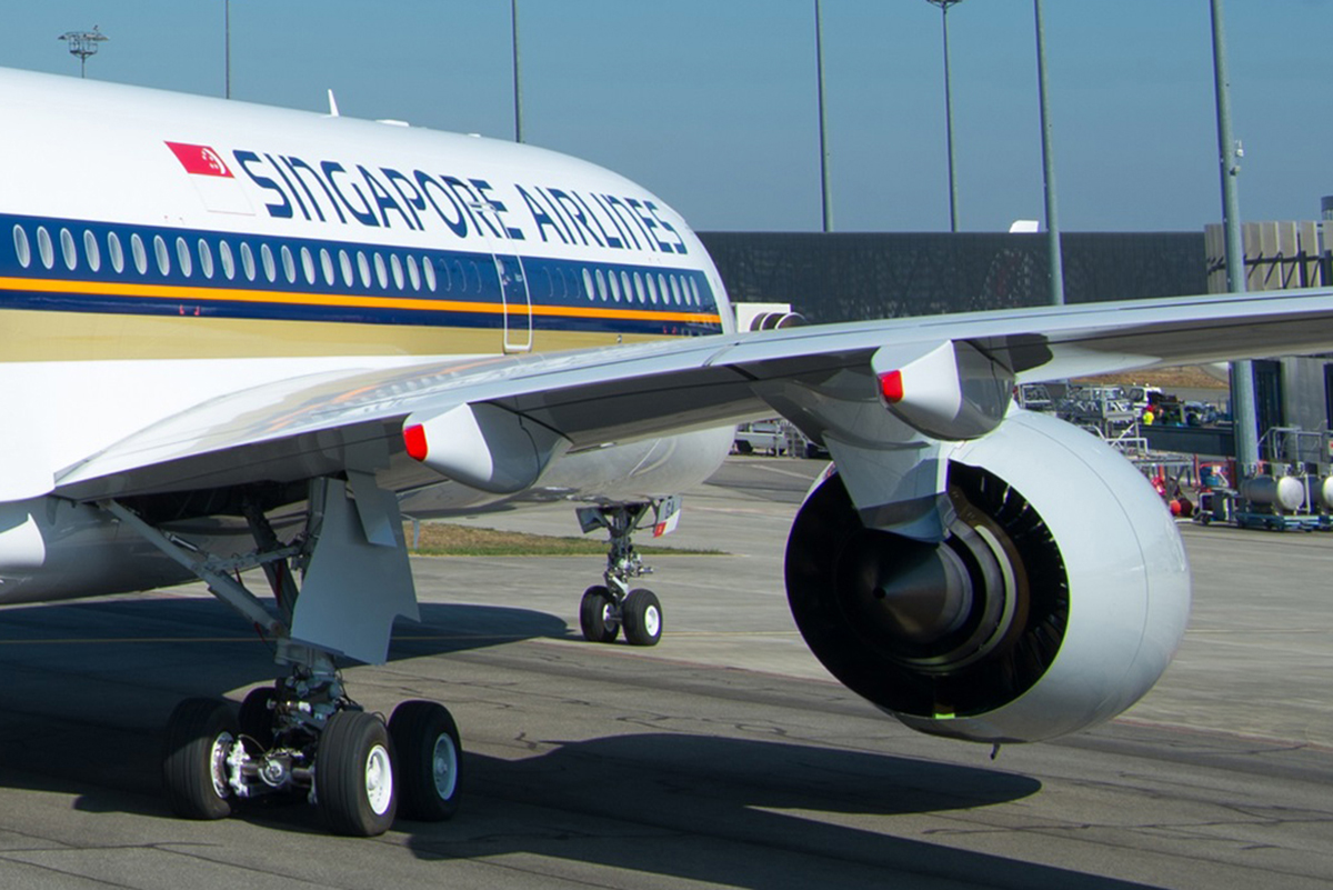 Larger fuel tank in the wing. Image: Singapore Airlines