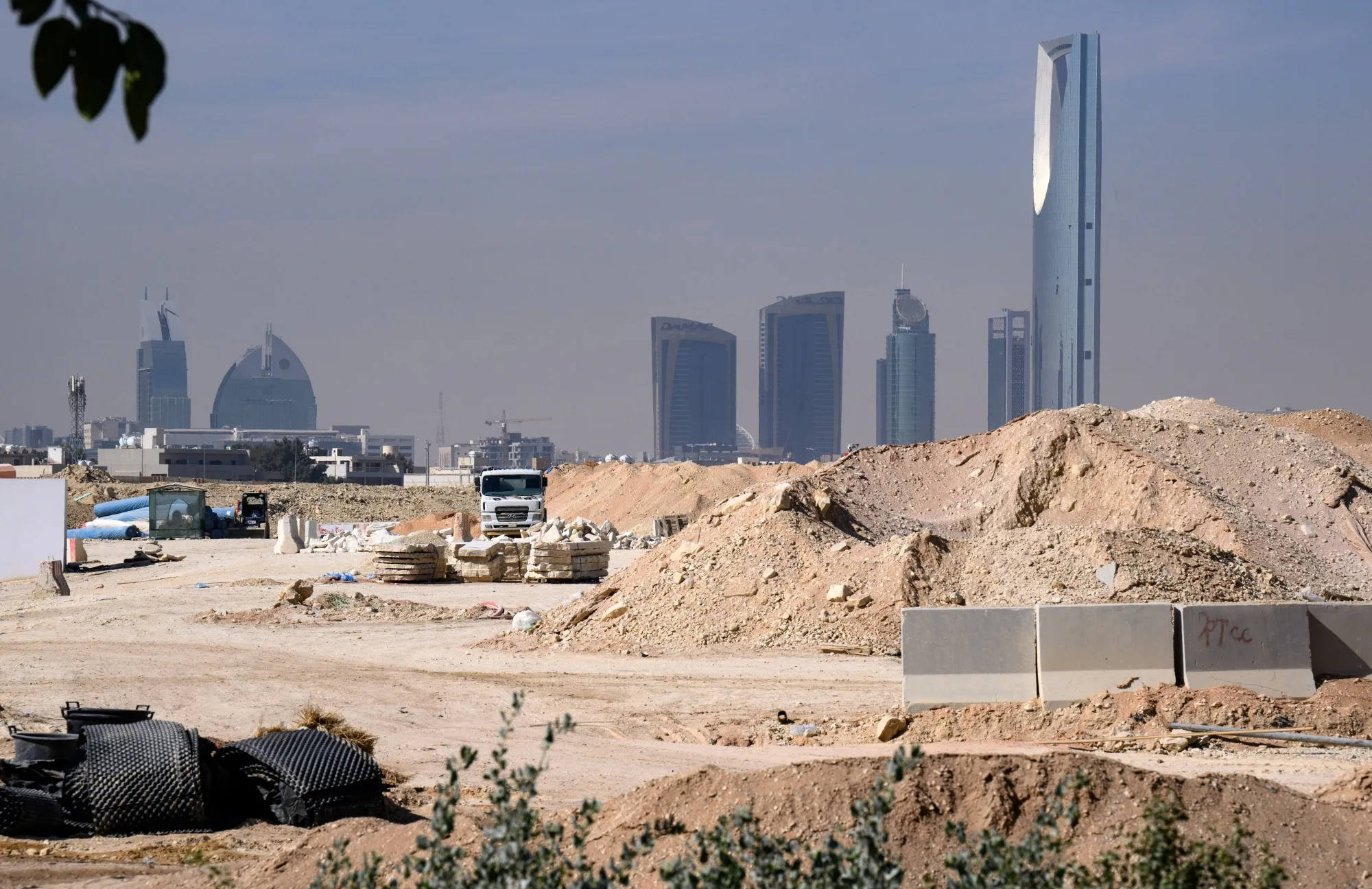 Construction in King Salman Park in Riyadh.