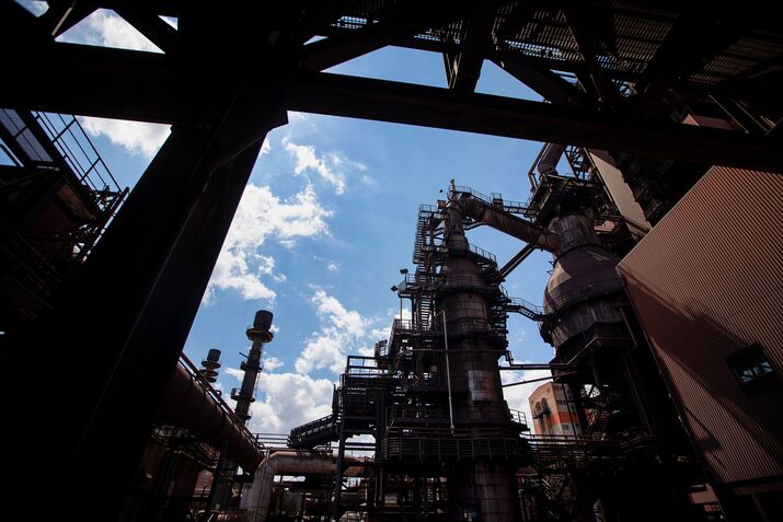 A steel mill in Germany.