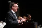 John Williams, president and chief executive officer of the Federal Reserve Bank of New York, speaks during an Economic Club of New York (ECNY) event in New York, U.S., on Wednesday, March 6, 2019.