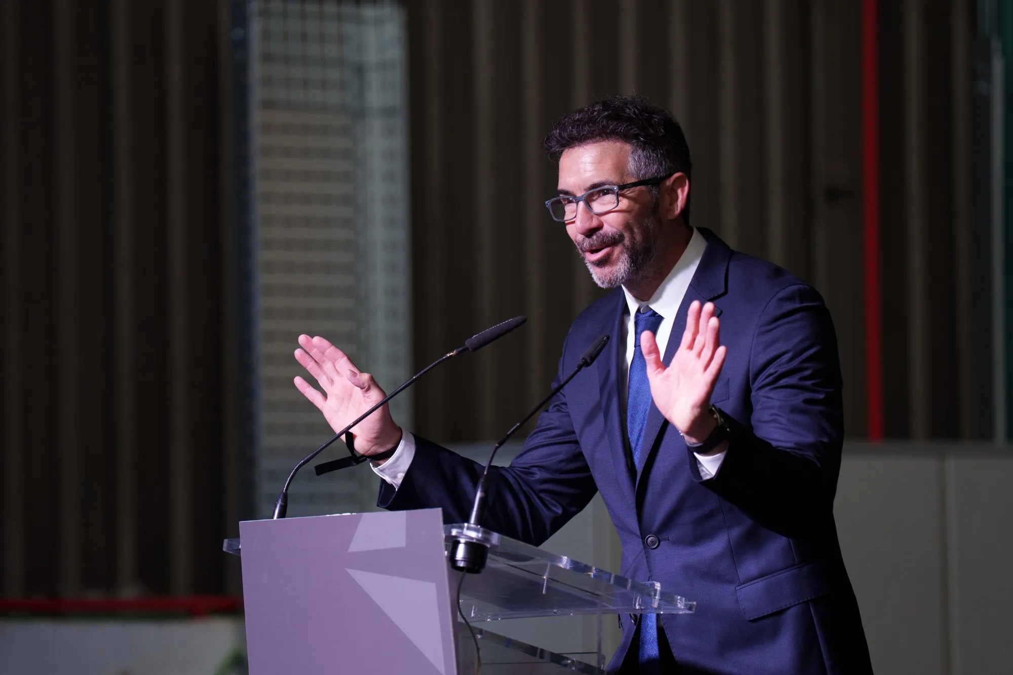 Santana Motors Chief Executive Officer Eduardo Blanco during the official presentation of the Santana Factory in Jaen, Spain, on Dec. 5.