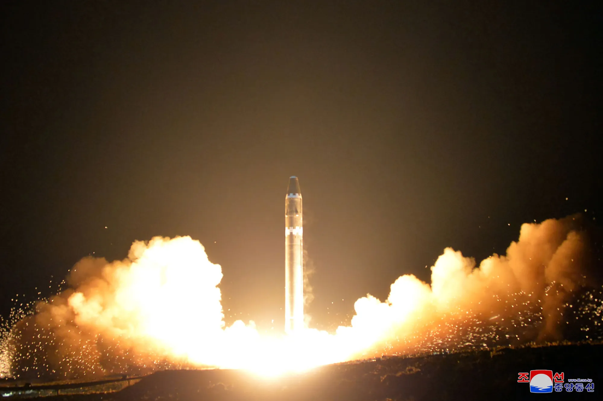 Hwasong-15 missile launch on Nov. 29, 2017.