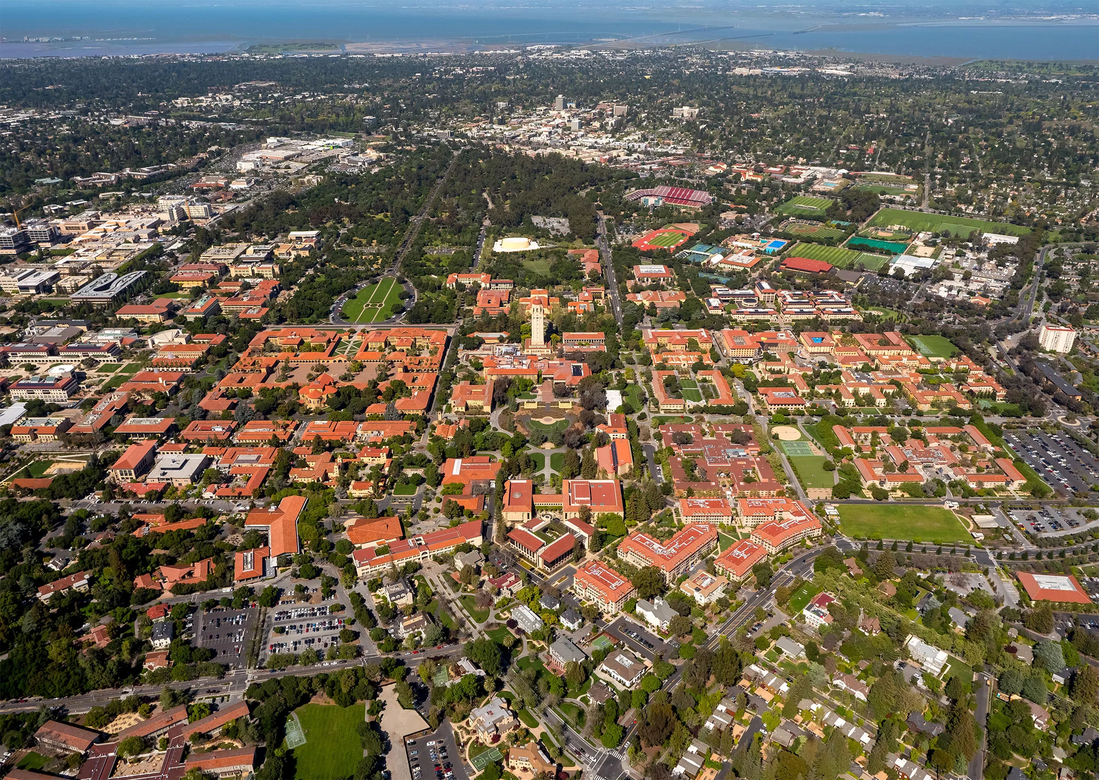 Stanford University campus in Palo Alto California.