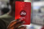 A sim card packet for Reliance Jio.