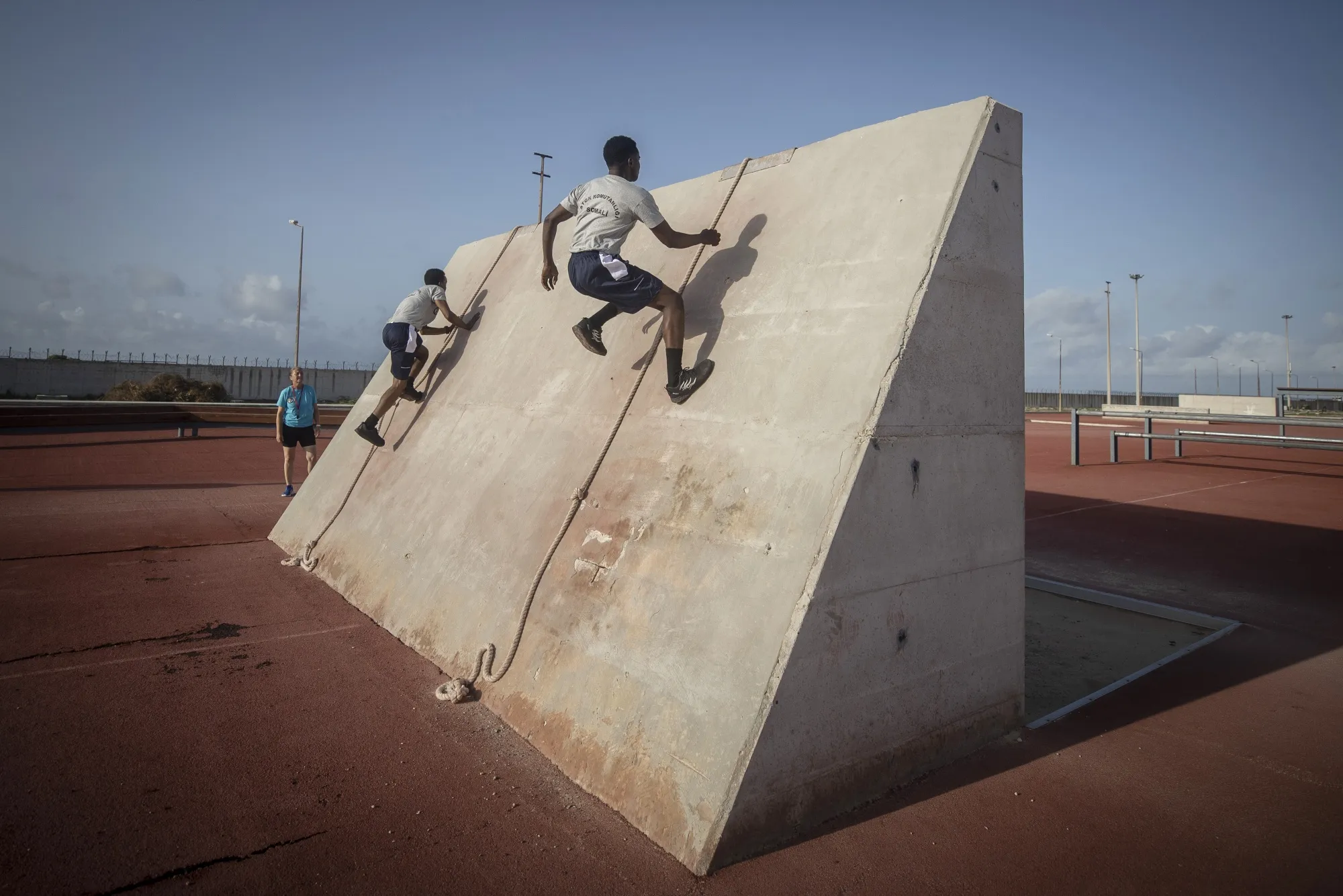 Somalian soldiers being trained by the Turkish Armed Forces in Mogadishu in 2022.