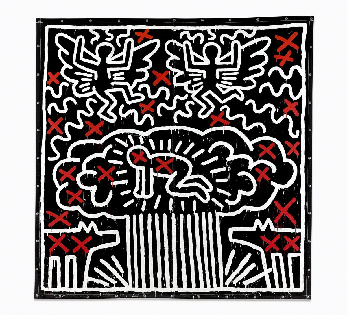 Sotheby S Battles N Y Art Dealer Over Keith Haring Winning Bid Bloomberg