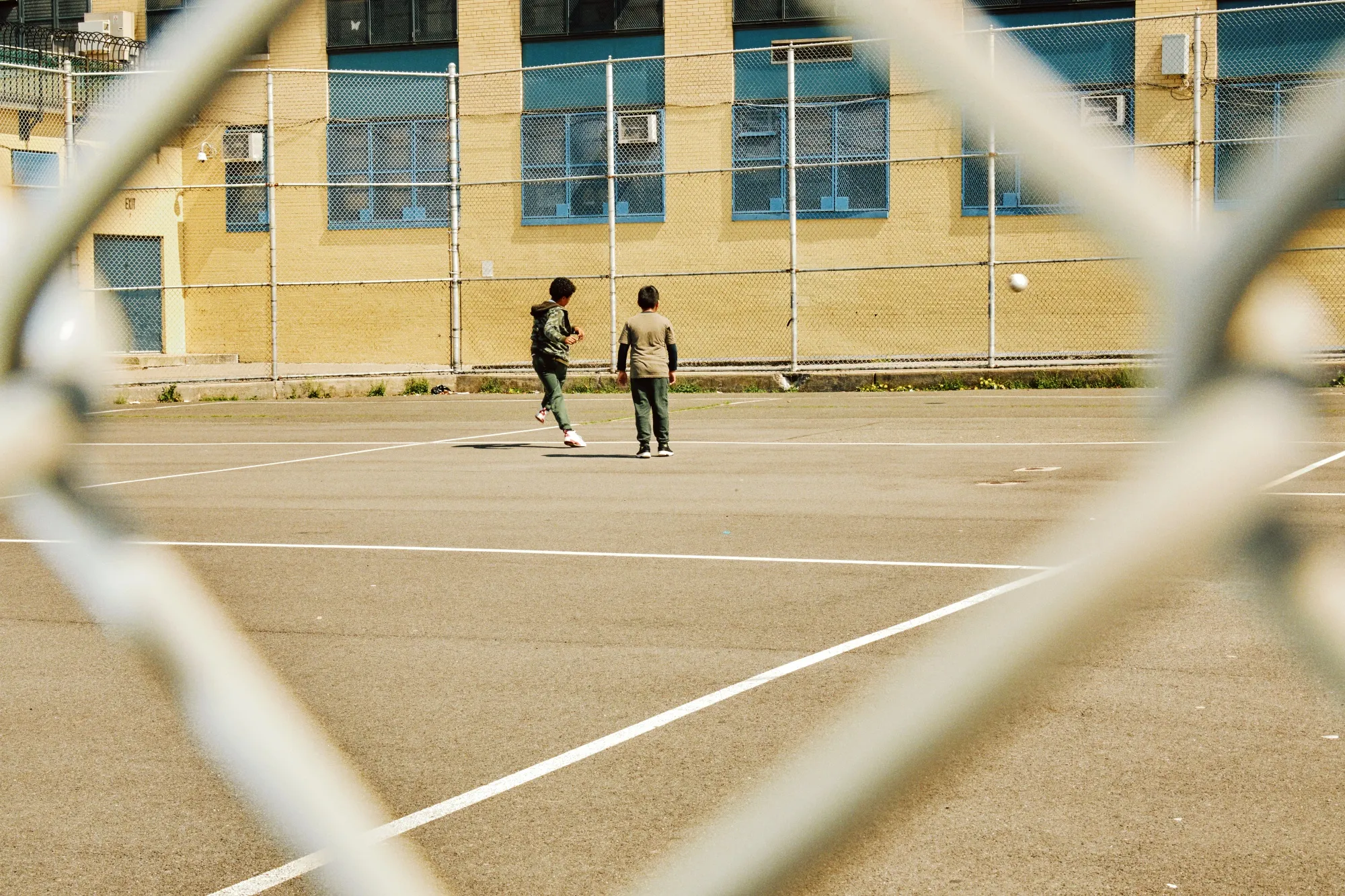 Children play in a&nbsp;school courtyard in Brooklyn’s&nbsp;Bushwick neighborhood.