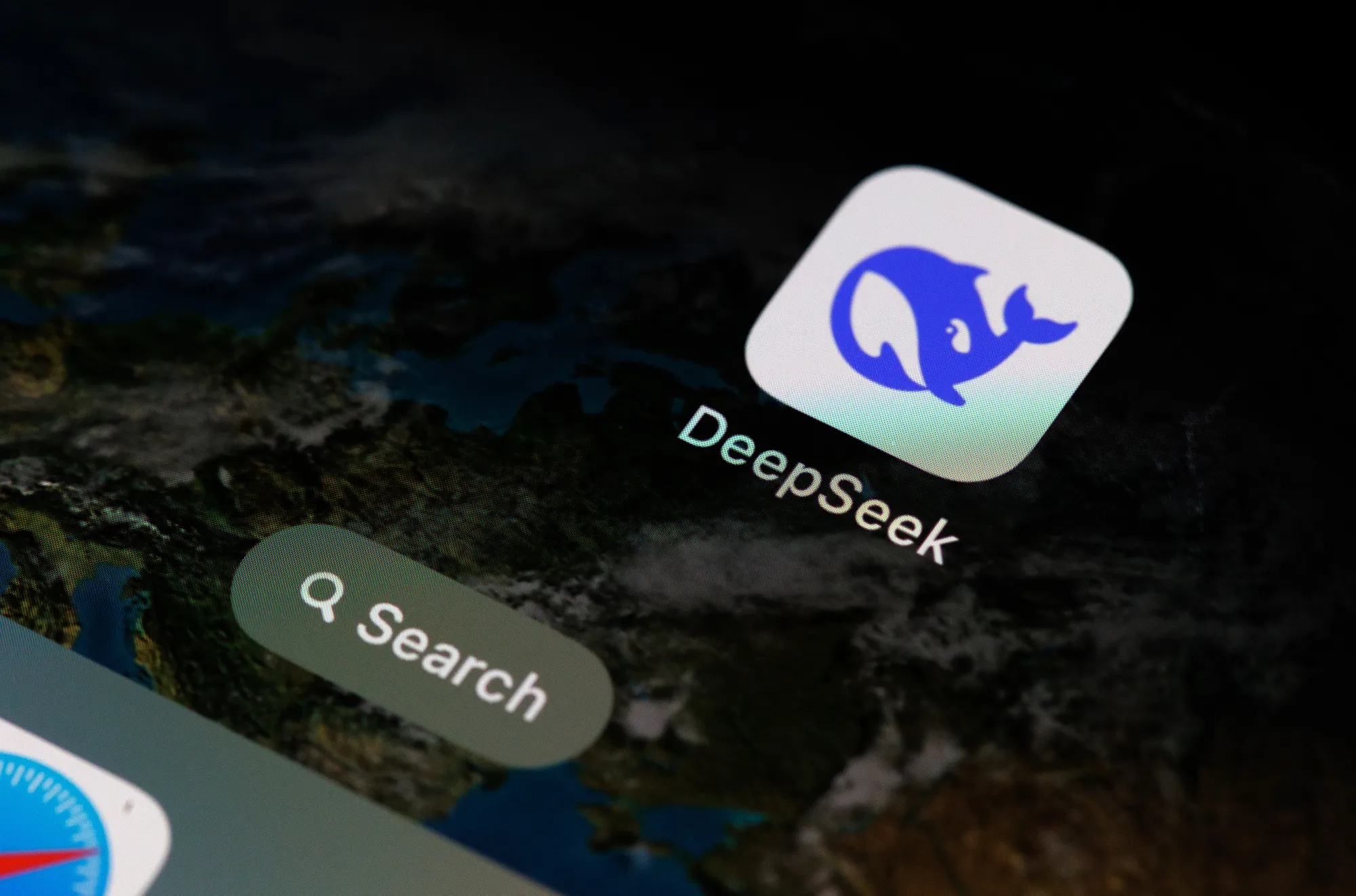 The DeepSeek mobile app.