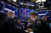 Trading On The Floor Of The NYSE As Stock Losses Deepen on Trade Angst