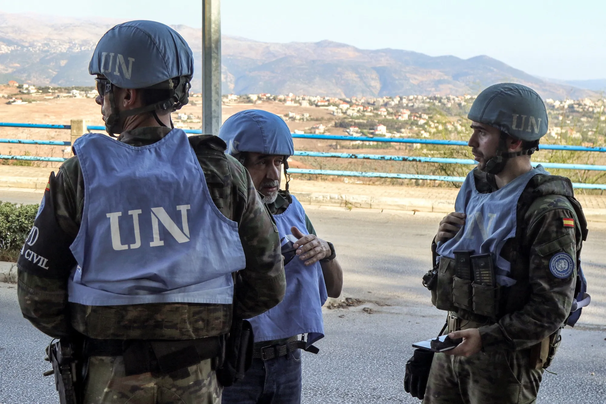United Nations&nbsp;peacekeepers in Marjayoun, Lebanon on Oct. 8.