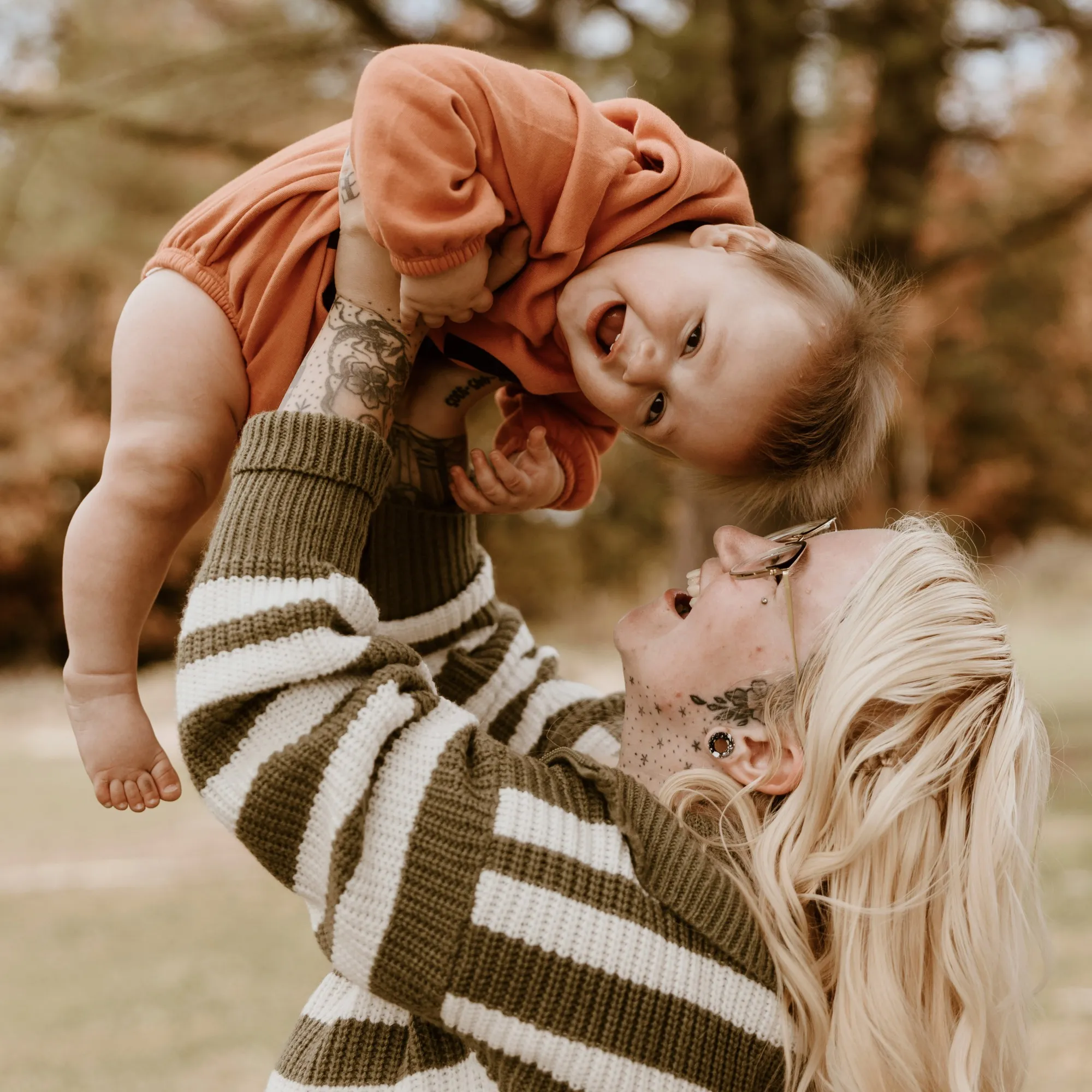 Sierra Smith and her son Travis.