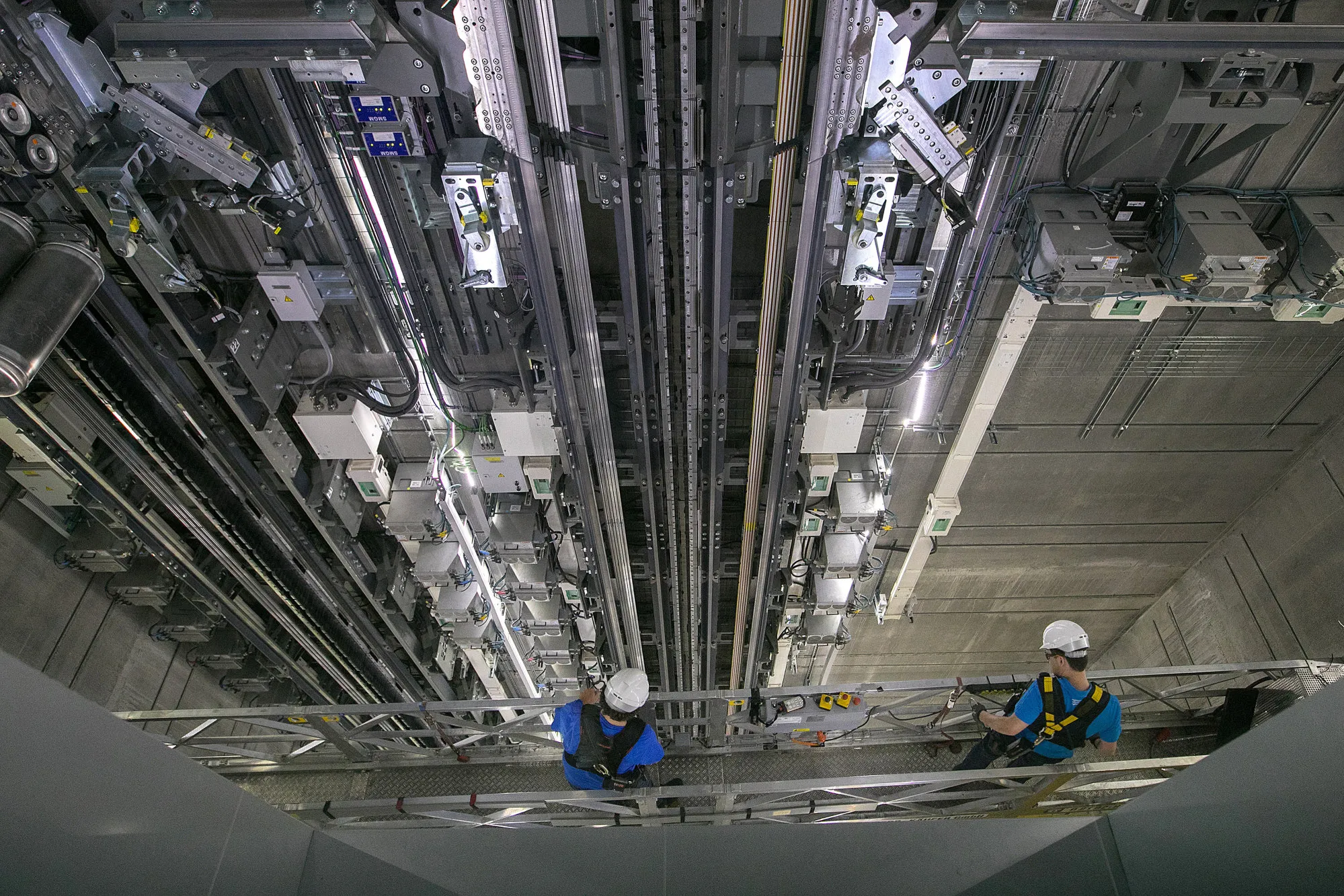 The Thyssenkrupp Elevator test tower in Rottweill, Germany.