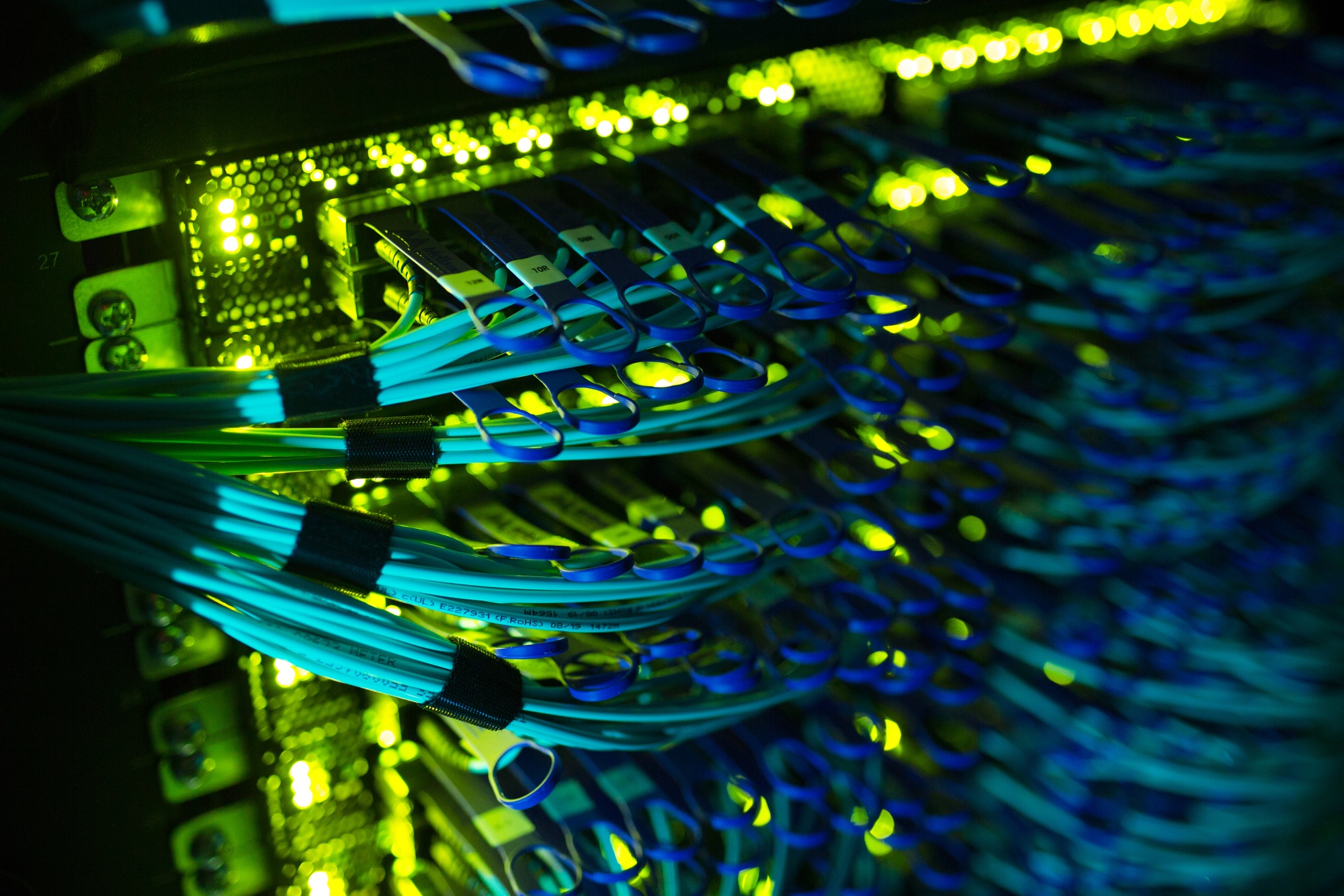 Cable terminals at a data center