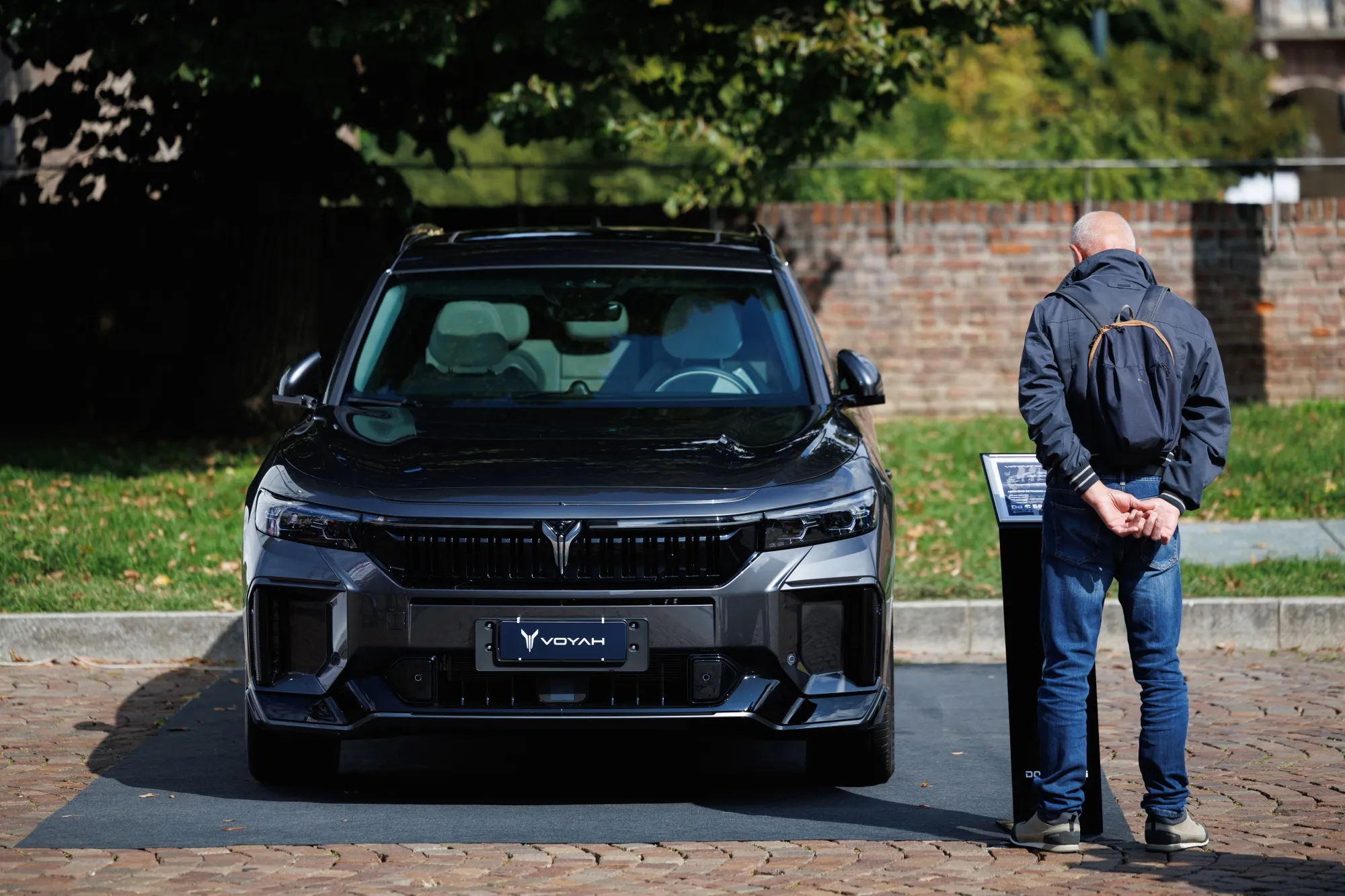 A Voyah luxury vehicle at the Turin Motor Show in 2025.