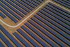 Rows of photovoltaic panels.