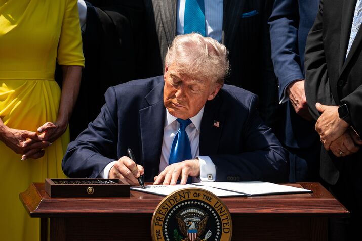 President Trump Holds National Day of Prayer Event In Rose Garden