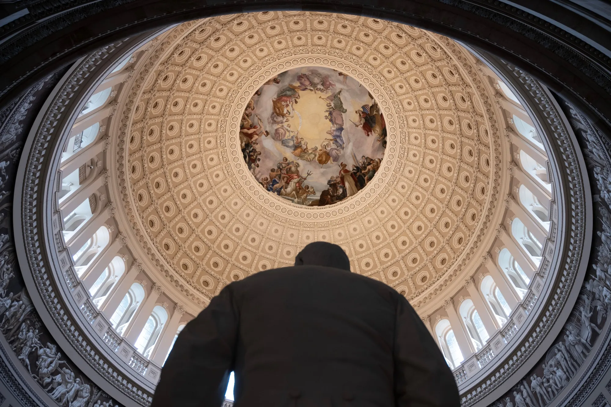 The rotunda at the US Capitol in Washington.