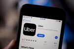 The Uber Technologies Inc. application is displayed in the App Store on an Apple Inc. iPhone.