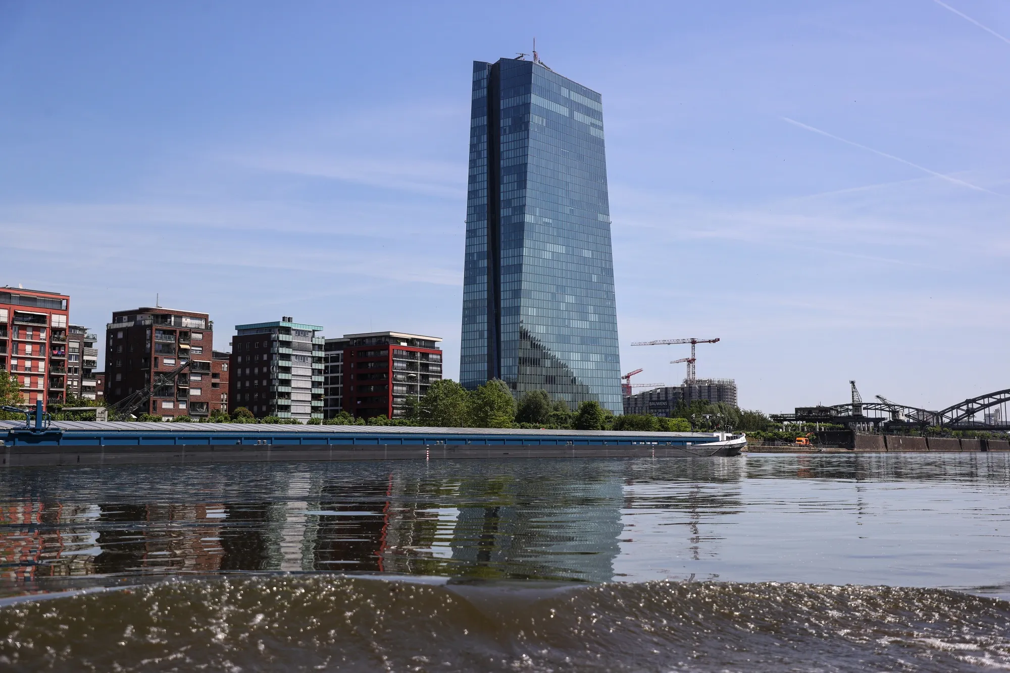 The European Central Bank (ECB) headquarters in Frankfurt, Germany.
