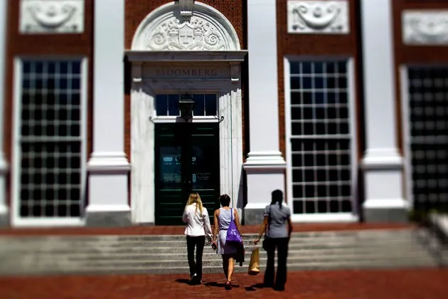 Harvard University's Business School in Cambridge, Massachusetts