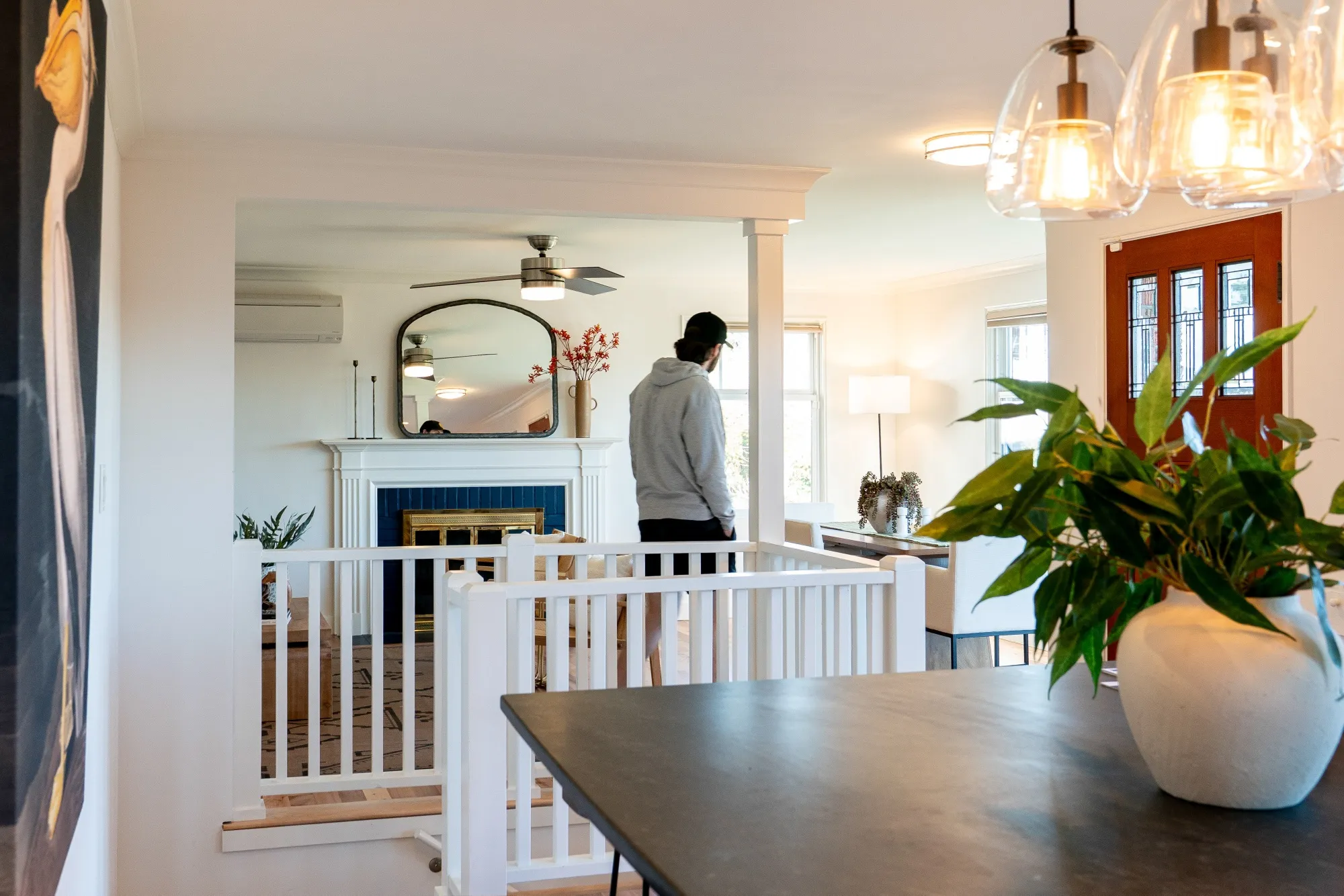 A prospective buyer at an open house in Seattle.