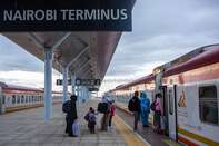 Commuters At Kenya's China-Backed Short Gauge Railway Terminus