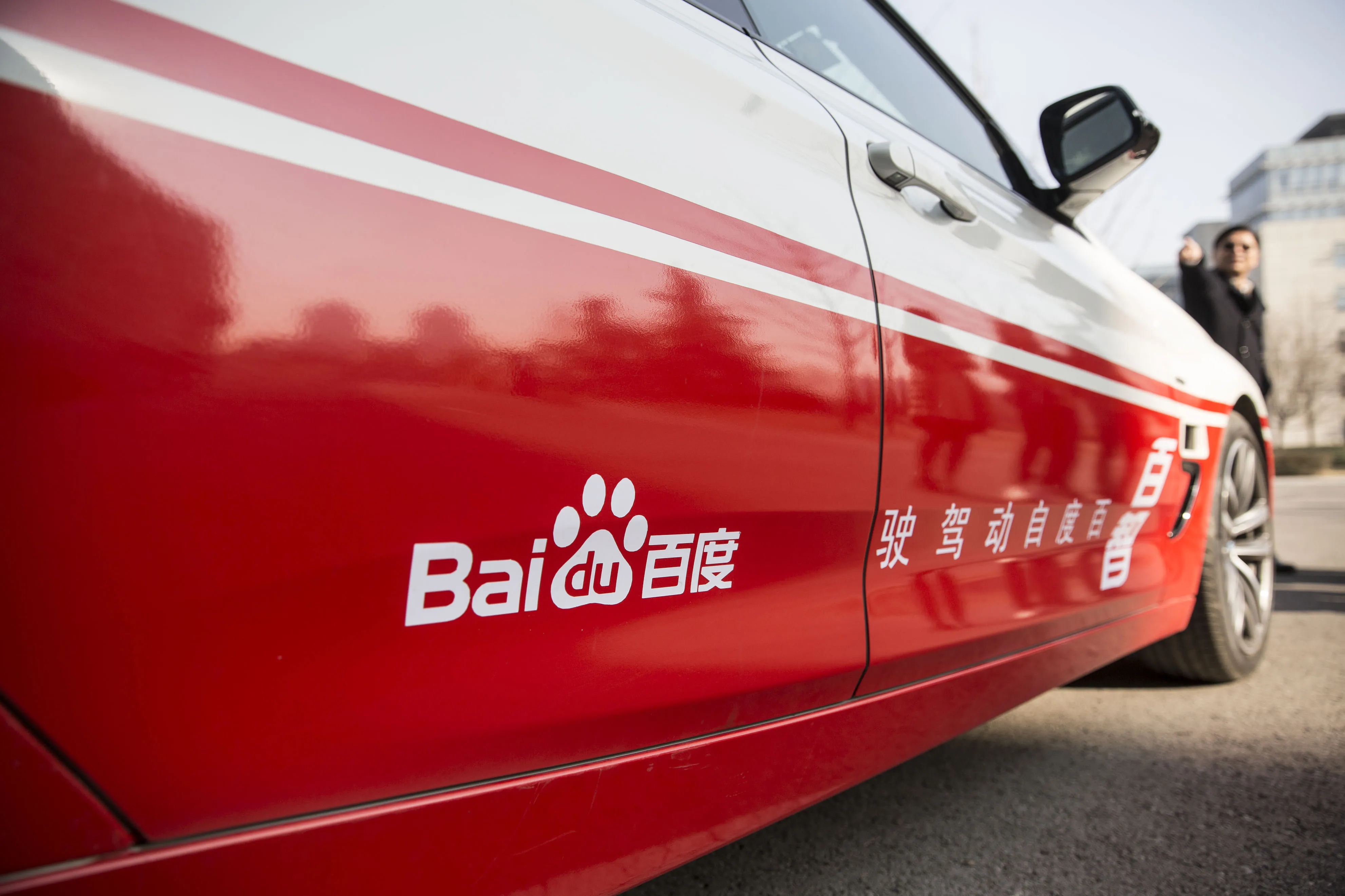 A Baidu Inc. autonomous car.