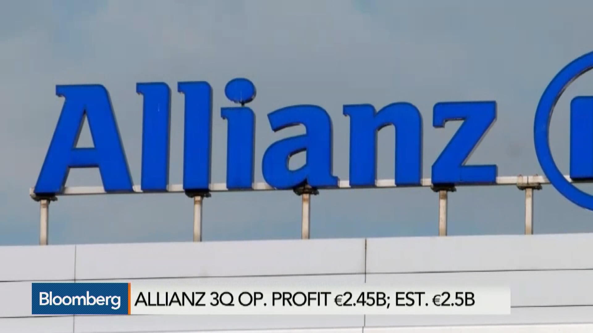 Watch Allianz on Track for FullYear Target Bloomberg