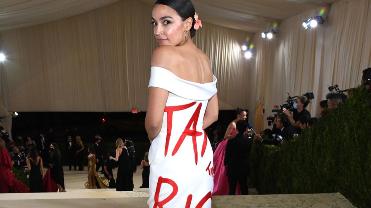 aoc red carpet dress Why A.O.C.'s Met Gala Dress Made People Mad