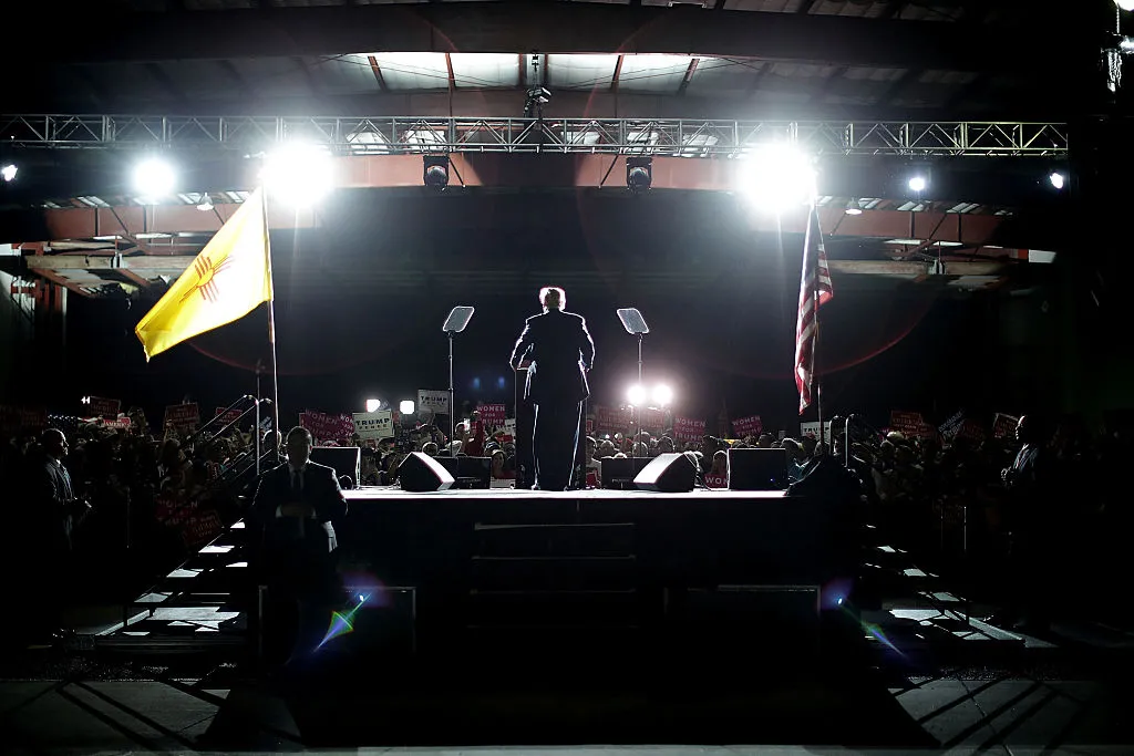 Playing to the audience.

