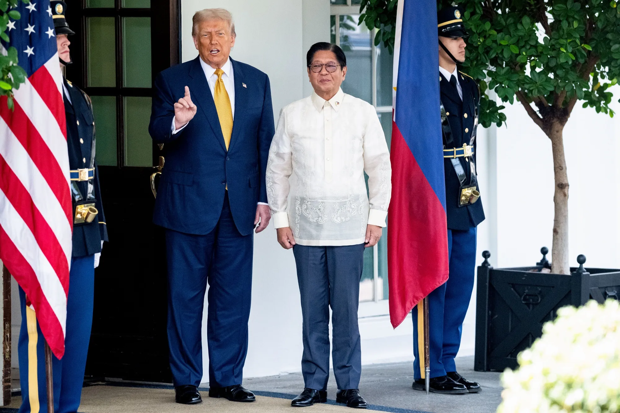 Donald Trump with Philippines President Ferdinand Marcos Jr. in Washington, DC this week.