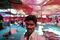 Migrant farmer Vijay Jadhav at a temporary shelter in Thane, Maharashtra, India.