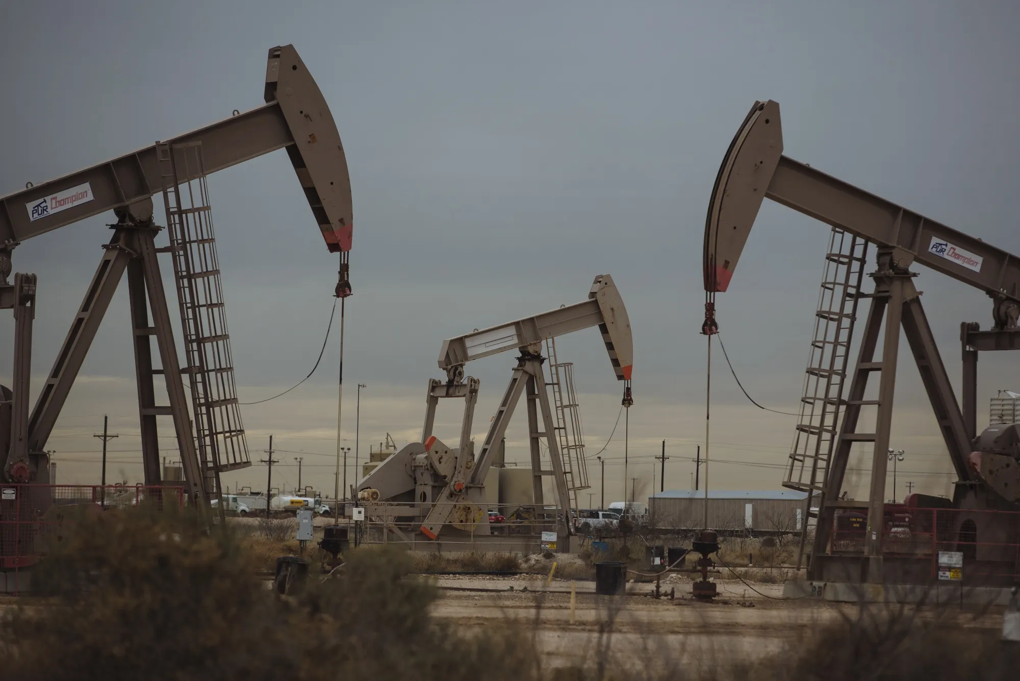 Pump jacks&nbsp;in Midland, Texas.&nbsp;US oil production will&nbsp;increase&nbsp;4.5%&nbsp;next year, according to BloombergNEF.&nbsp;