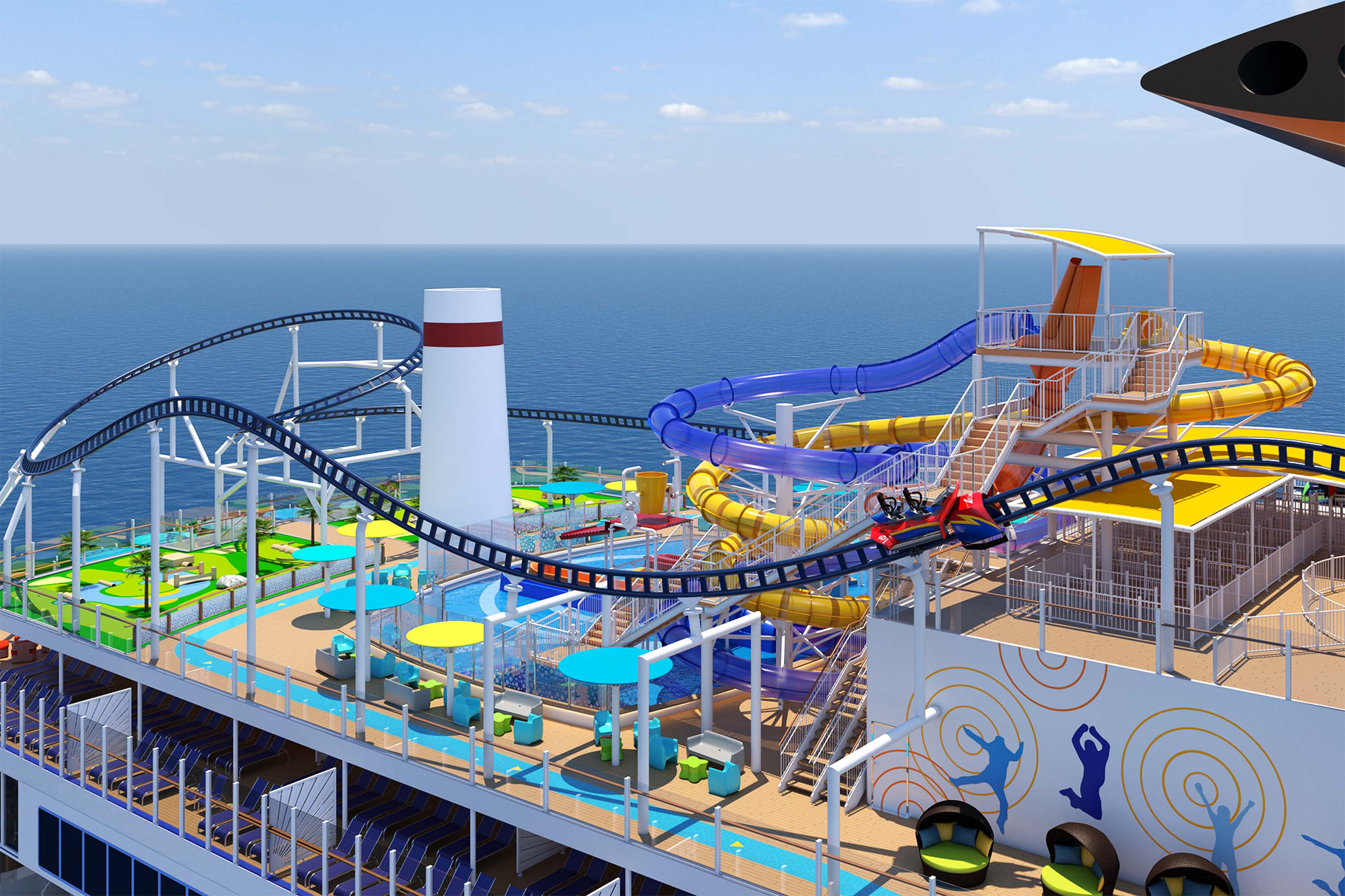 Carnival Mardi Gras New Cruise Ship Has a Roller Coaster