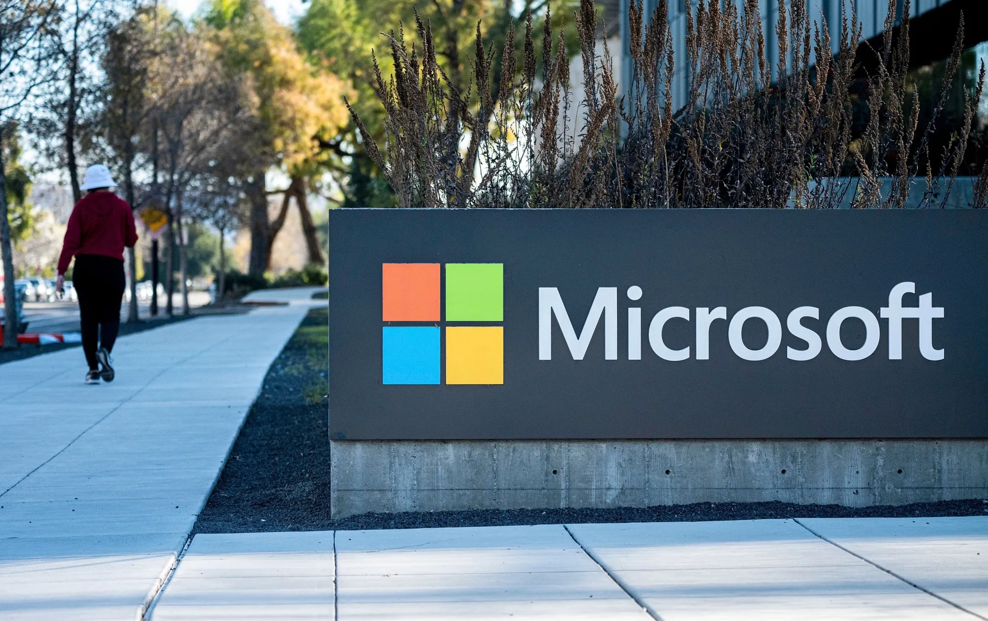 The Microsoft campus in Mountain View, California.