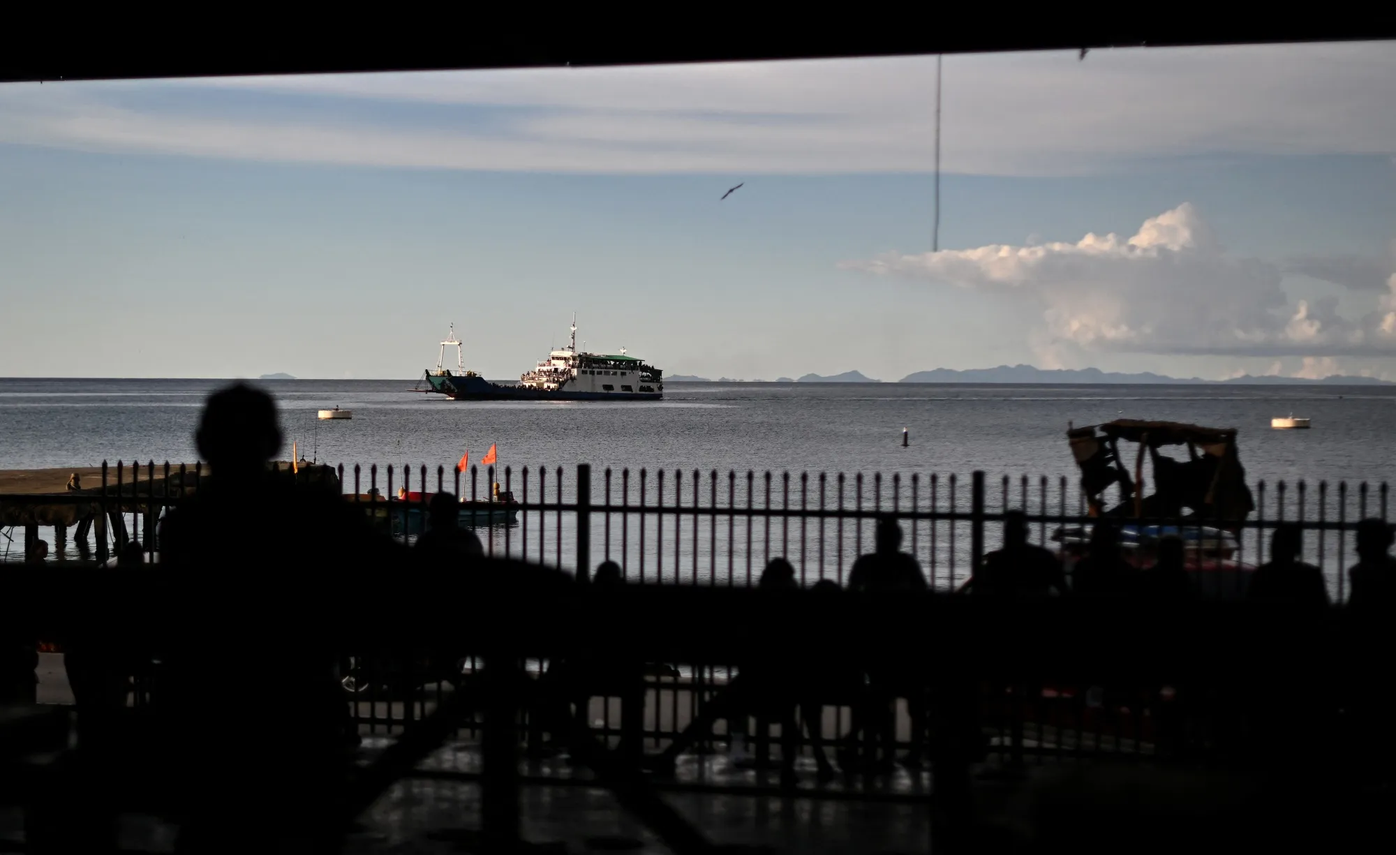 A ship transports&nbsp;passengers from other islands to Honiara Port in the Solomon Islands.&nbsp;