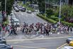 People cross a busy intersection on Orchard Road in Singapore.