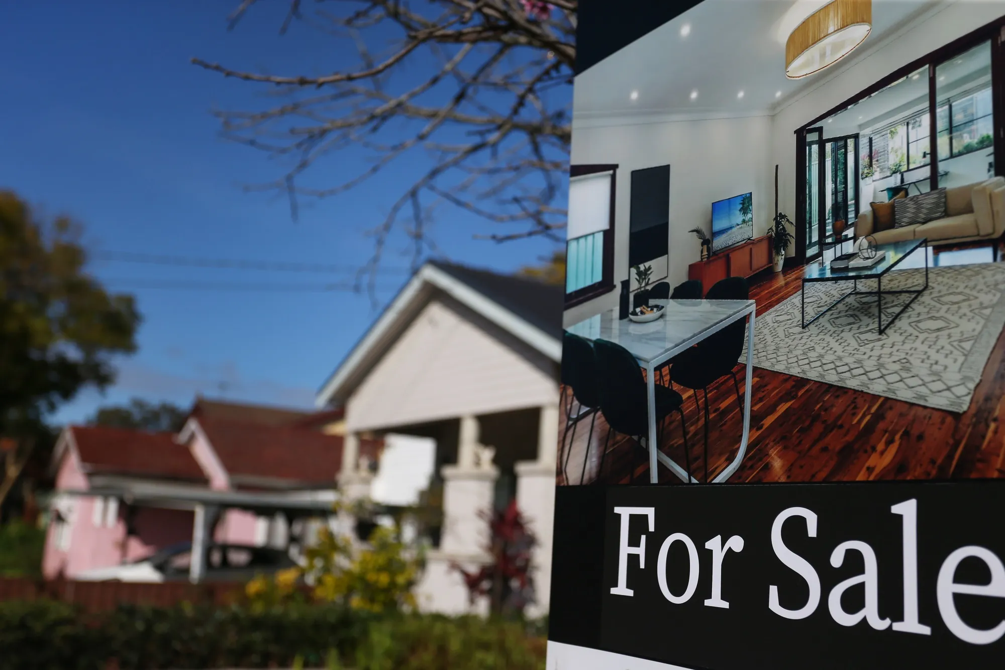 A real estate sign&nbsp;in Croydon Park, Australia.