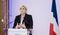French Presidential Candidate Marine Le Pen Attends Campaign Event