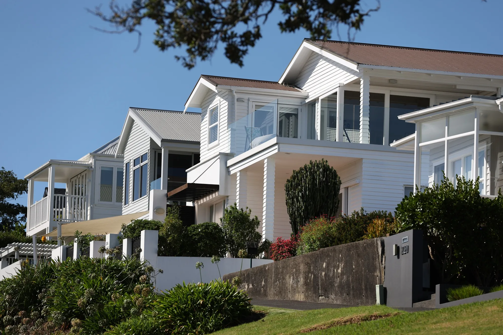 Houses in Auckland, New Zealand.
