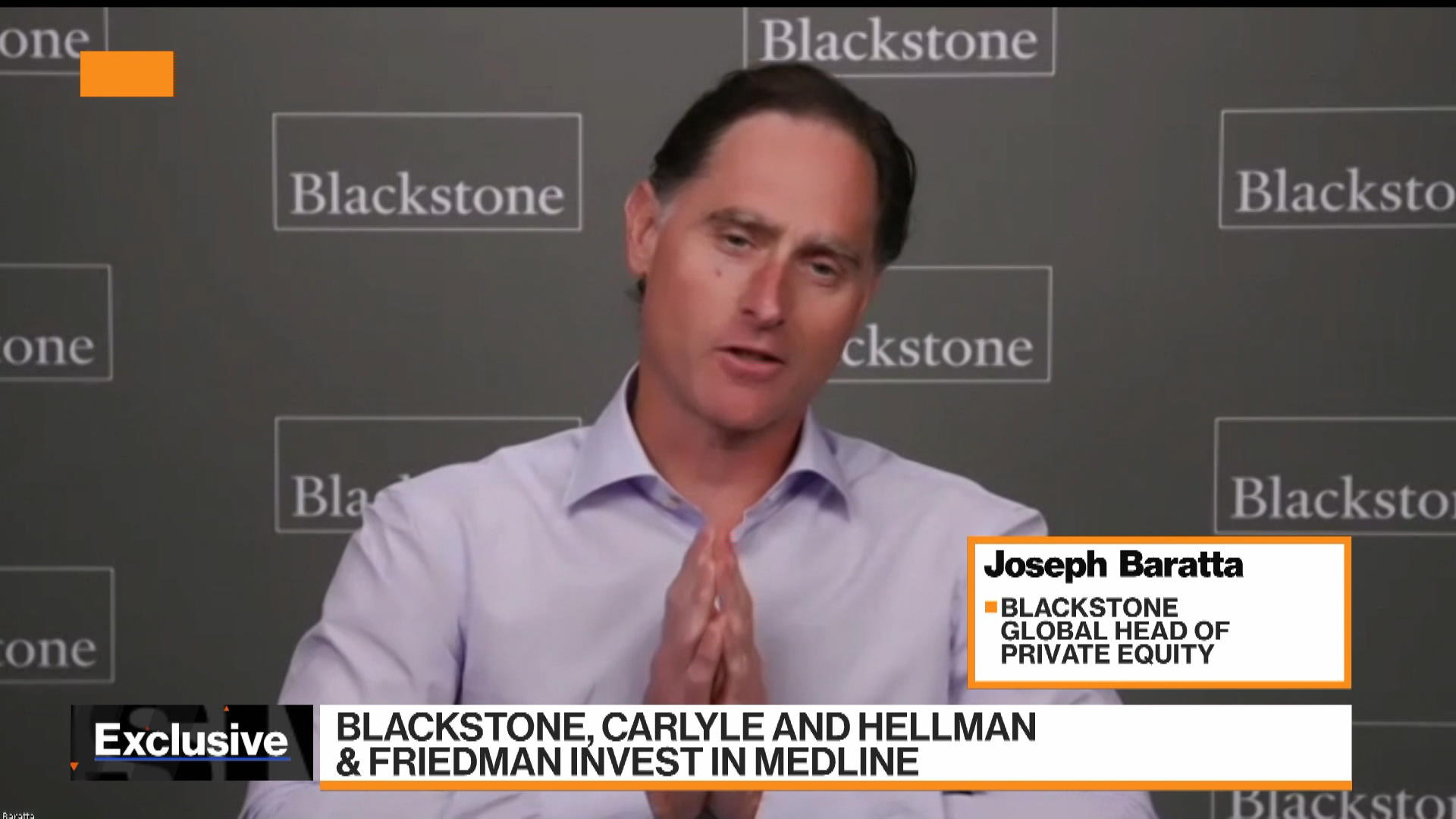 Watch Blackstone's Head of PE Joseph Baratta Sees More Large Scale