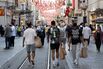 Shoppers in Istiklal Street in Istanbul.