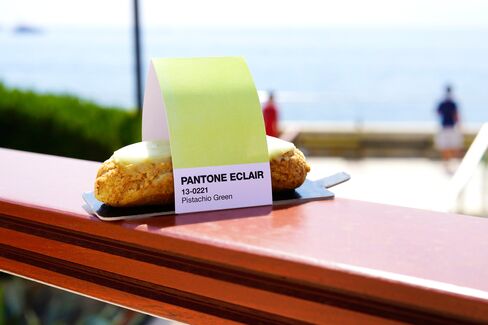 A eclair, sold at the Pantone Cafe in Monaco.