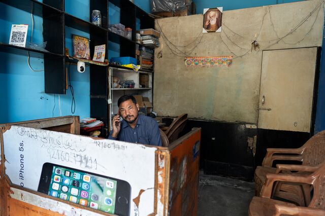 Bharat Bhushan at his shop in Jalandhar.