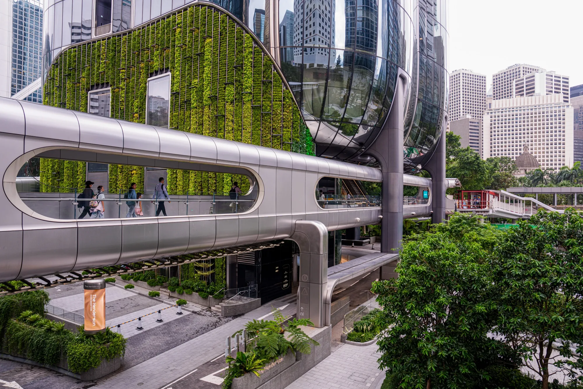 Central district in Hong Kong.