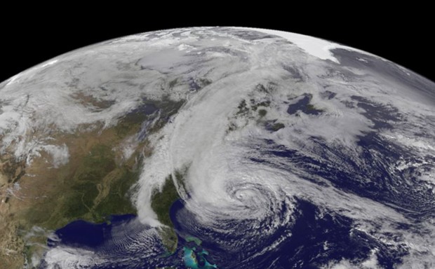 Hurricane Sandy as it prepared to move up the U.S. East Coast in October 2012.