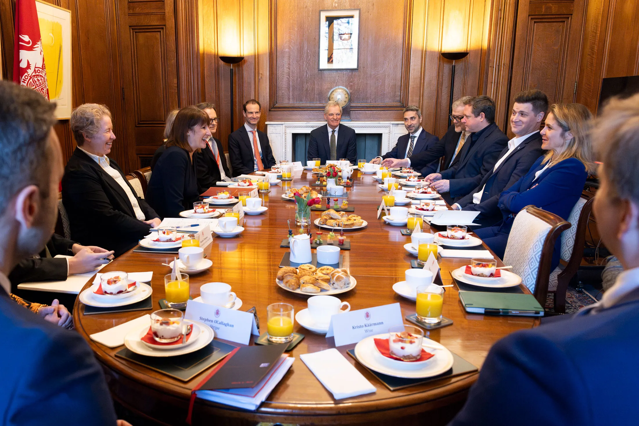 Rachel Reeves hosts fintech executives in Downing Street on March 18.