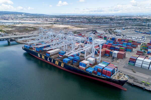 Operations At The Ports of Los Angeles And Long Beach Amid US-China Trade War