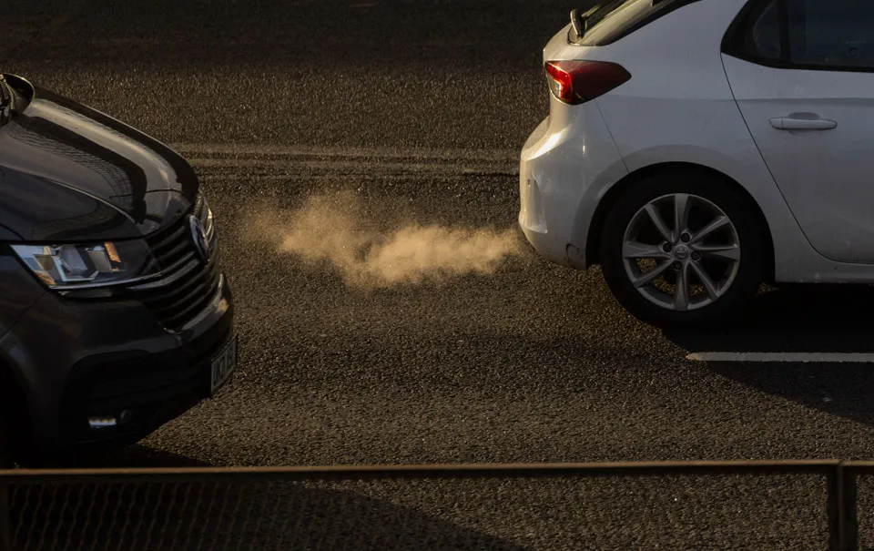Exhaust fumes.
