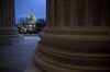 The U.S. Capitol building stands past the U.S. Supreme Court building in Washington, D.C., U.S..